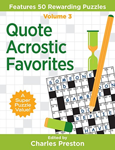 Quote Acrostic Favorites: Features 50 Rewarding Puzzles (Puzzle Books for Fun) (Volume 3) post thumbnail image